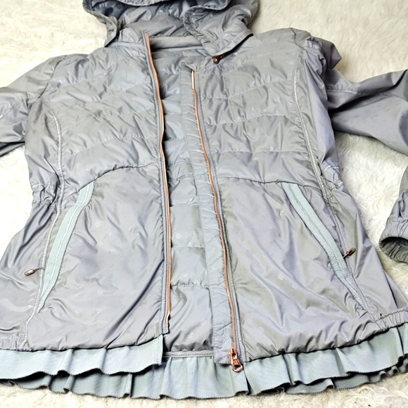 Women's Light Gray Hooded Jacket - Picture 11 of 15
